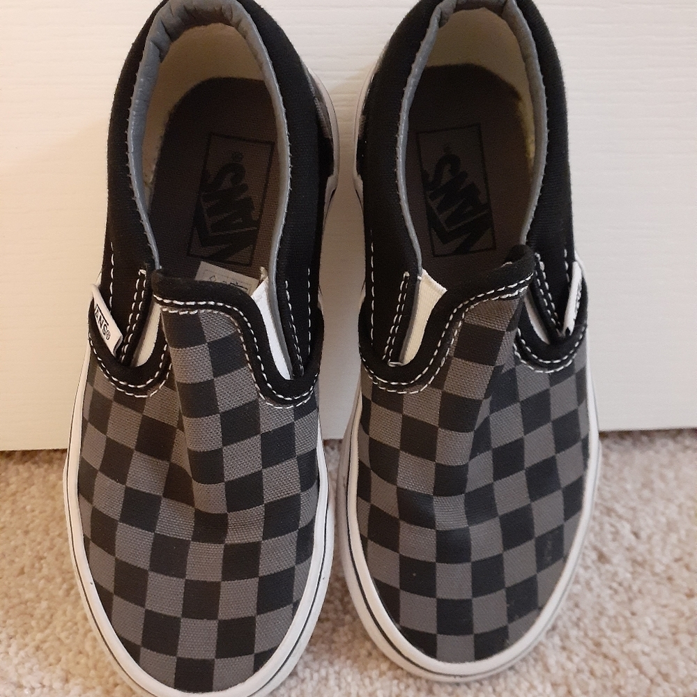 Vans Kids Checkerboard Slip-ons